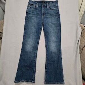 Hudson Jeans Womens Mid Rise Flare Leg Denim Medium Wash Blue Stretch Pants 27in